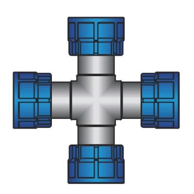 Holendrový kríž 1“ vnútorné závity
